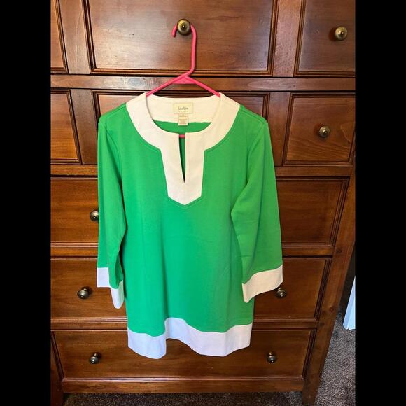 Neiman Marcus exclusive 2pc. Tunic top and pant - Picture 1 of 9